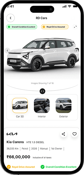 Royal Drive app screen